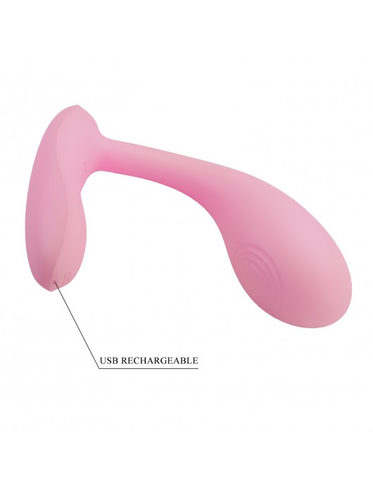 Розовый G-стимулятор с управлением через приложение Baird - Baile