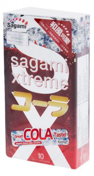 Ароматизированные презервативы Sagami Xtreme COLA - 10 шт. - Sagami - купить с доставкой в Дзержинске