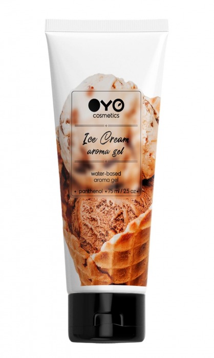 Лубрикант на водной основе OYO Aroma Gel Ice Cream с ароматом пломбира - 75 мл. - OYO - купить с доставкой в Дзержинске