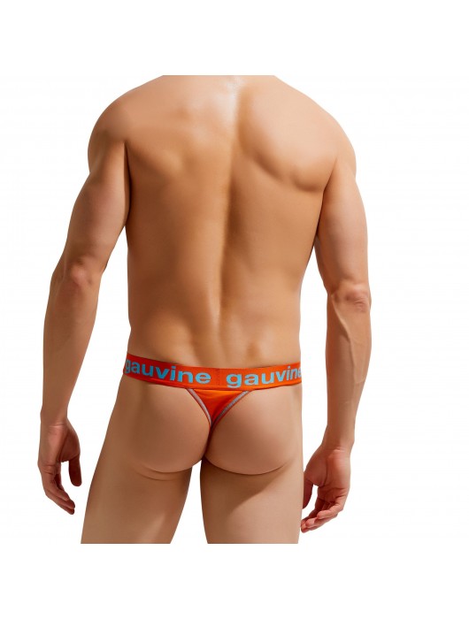 Хлопковые мужские трусы-тонги с брендированным поясом Colours of the Planet Thong - Gauvine купить с доставкой