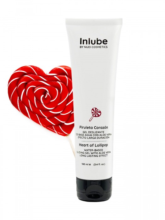 Смазка на водной основе Nuei Inlube Lollipop с алоэ вера и ароматом леденцов - 100 мл. - Nuei cosmetics - купить с доставкой в Дзержинске