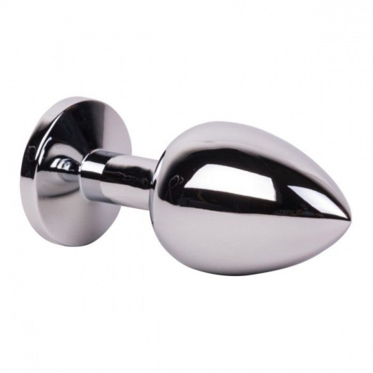 Большой стальной плаг с розовым кристаллом Pink Bubble Gum - 9,5 см. - Erotic Fantasy - купить с доставкой в Дзержинске