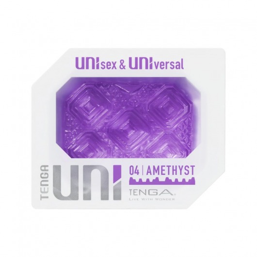 Фиолетовый мастурбатор-стимулятор Tenga Uni Amethyst - Tenga - в Дзержинске купить с доставкой