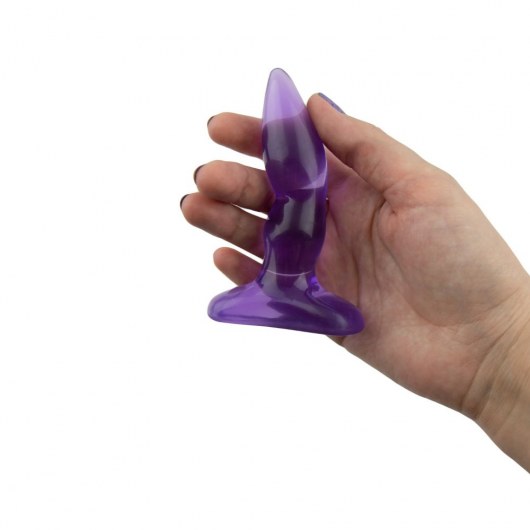 Фиолетовая анальная пробка «Шалунья» - 10 см. - Интимная жизнь
