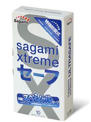 Презервативы Sagami Xtreme Ultrasafe с двойным количеством смазки - 10 шт. - Sagami - купить с доставкой в Дзержинске