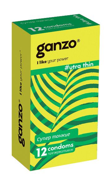 Ультратонкие презервативы Ganzo Ultra thin - 12 шт. - Ganzo - купить с доставкой в Дзержинске