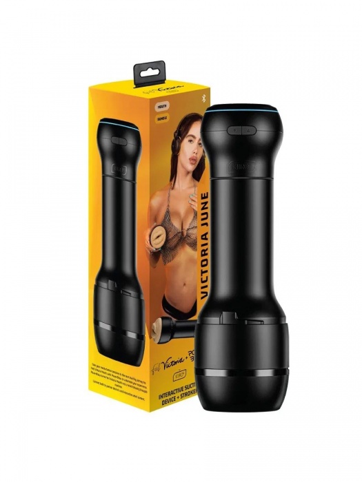 Мастурбатор-ротик с интерактивной насадкой PowerBlow   FeelVictoria Mouth - Kiiroo - в Дзержинске купить с доставкой