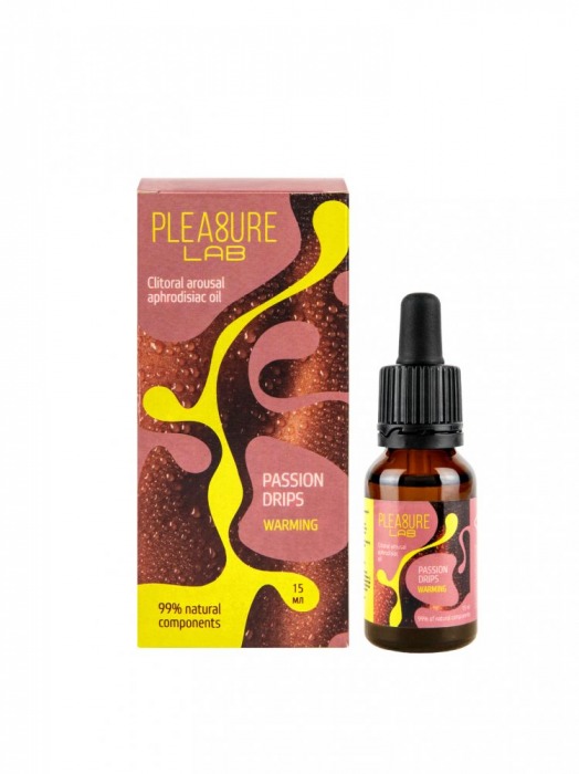 Капли с согревающим эффектом Passion Drips Warming - 15 мл. - Pleasure Lab - купить с доставкой в Дзержинске