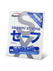 Презерватив Sagami Xtreme Ultrasafe с двойным количеством смазки - 1 шт. - Sagami - купить с доставкой в Дзержинске