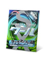 Презерватив Sagami Xtreme Mint с ароматом мяты - 1 шт. - Sagami - купить с доставкой в Дзержинске