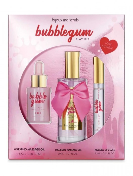 Набор средств для массажа и ласк Bubblegum Play Kit - Bijoux Indiscrets - купить с доставкой в Дзержинске