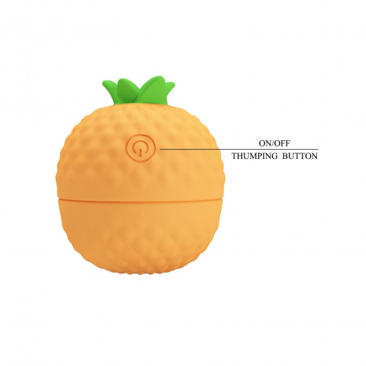 Оранжевый клиторальный стимулятор-ананас Pineapple Secret - Baile