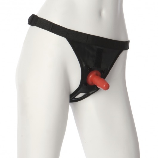 Трусики со штырьком для фиксации насадок Ultra Harness with Plug - Doc Johnson - купить с доставкой в Дзержинске