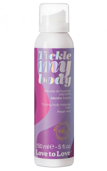 Массажная хрустящая пенка Tickle My Body Fresh Mint с ароматом мяты - 150 мл. - Love to Love - купить с доставкой в Дзержинске