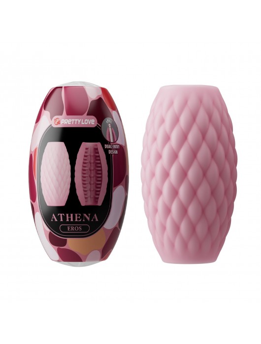 Розовый нереалистичный мастурбатор Athena - Baile - в Дзержинске купить с доставкой