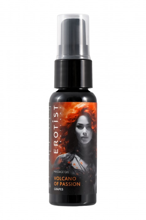 Гель с эффектом вибрации Volcano Of Passion со вкусом винограда - 25 мл. - Erotist Lubricants - купить с доставкой в Дзержинске