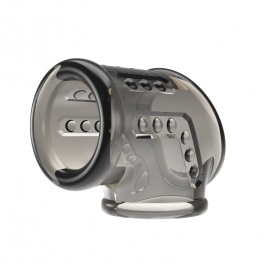 Дымчатая насадка на пенис и мошонку - Baile - в Дзержинске купить с доставкой