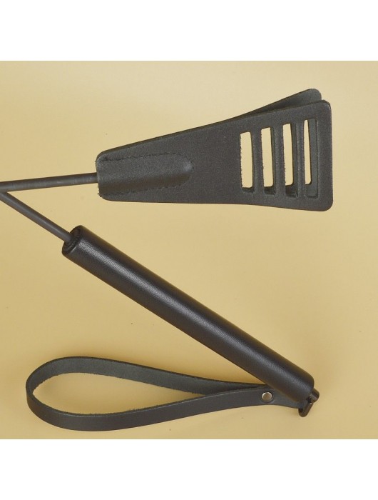 Черный кожаный стек «Сириус» - 60 см. - Sitabella - купить с доставкой в Дзержинске