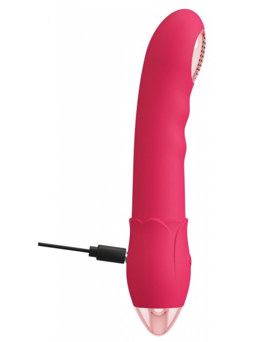 Малиновая насадка на душ с вибрацией Showers to orgasm - 20,1 см. - Orion - купить с доставкой в Дзержинске