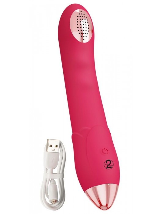 Малиновая насадка на душ с вибрацией Showers to orgasm - 20,1 см. - Orion - купить с доставкой в Дзержинске