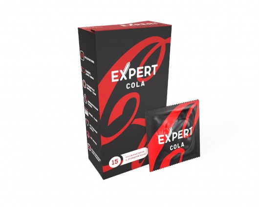 Презервативы с ароматом колы Expert Cola - 15 шт. - Expert - купить с доставкой в Дзержинске