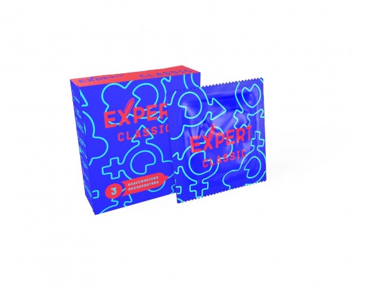 Классические презервативы Expert Classic - 3 шт. - Expert - купить с доставкой в Дзержинске