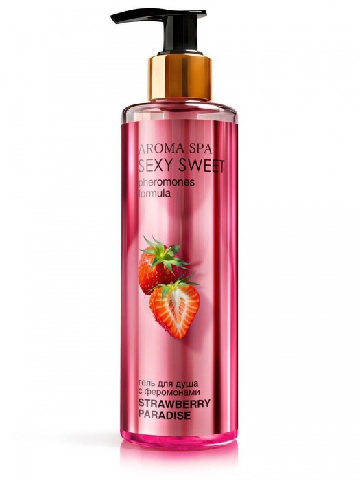 Гель для душа с феромонами и ароматом клубники Strawberry Paradise - 200 мл. -  - Магазин феромонов в Дзержинске