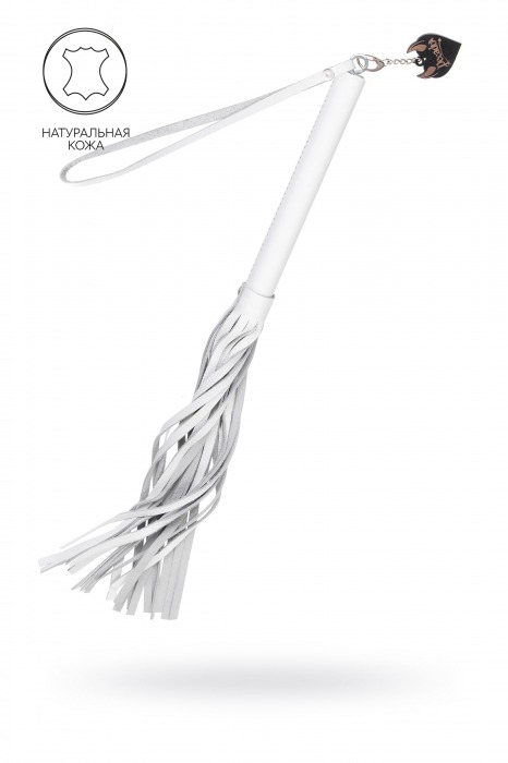 Белая кожаная плеть - 50 см. - Pecado - купить с доставкой в Дзержинске