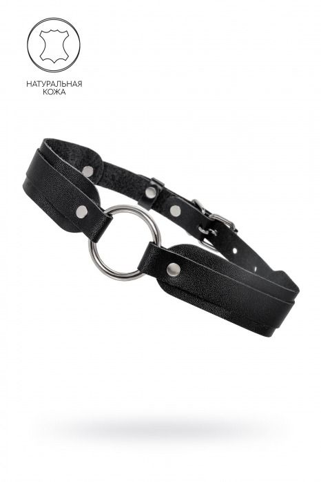 Черный кожаный чокер-ошейник со скруглёнными углами - Pecado - купить с доставкой в Дзержинске