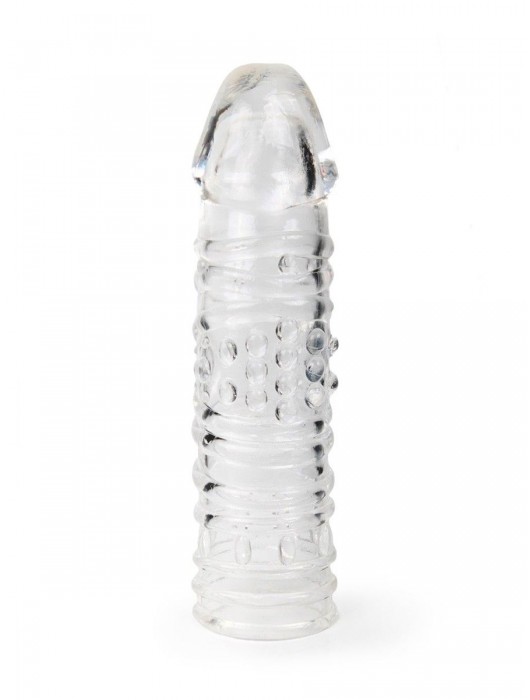 Прозрачная закрытая насадка на пенис - 17 см. - Sex Expert - в Дзержинске купить с доставкой