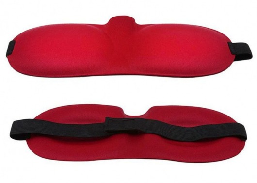 Красная глухая маска на резинке - Sitabella - купить с доставкой в Дзержинске