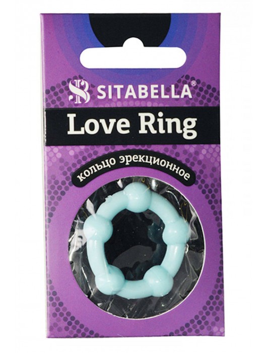 Цветное эрекционное кольцо Love Ring с бусинами - Sitabella - в Дзержинске купить с доставкой