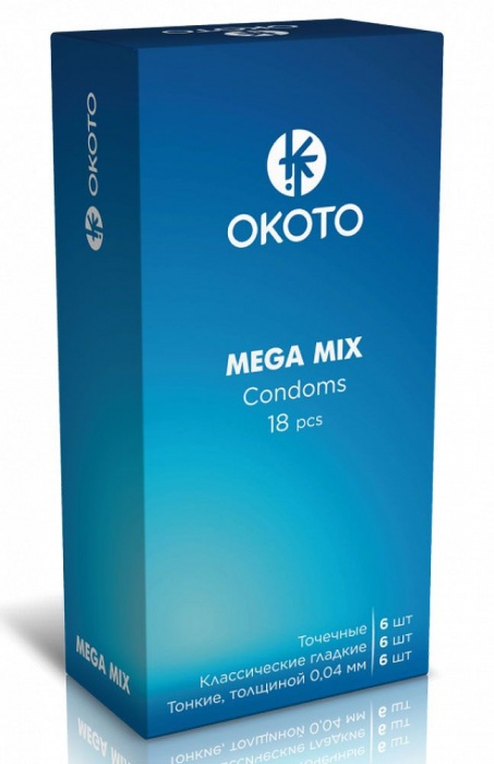 Презервативы OKOTO Mega Mix - 18 шт. - Sitabella - купить с доставкой в Дзержинске