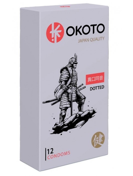 Точечные презервативы OKOTO Dotted - 12 шт. - Sitabella - купить с доставкой в Дзержинске