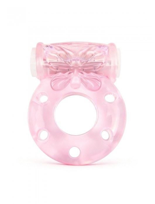 Розовое эрекционное виброкольцо с бабочкой - 1137 - в Дзержинске купить с доставкой