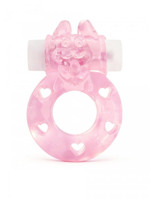 Розовое эрекционное виброкольцо в форме зайчика - 1137 - в Дзержинске купить с доставкой