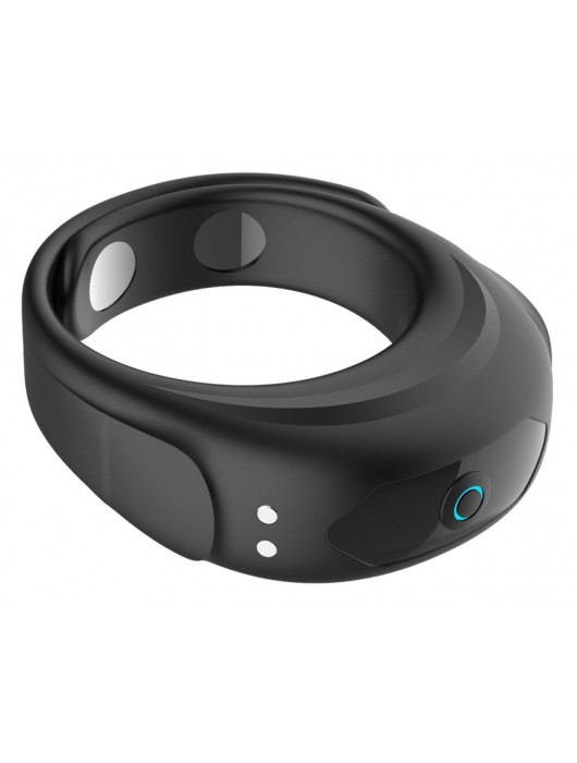 Черное эрекционное виброкольцо на ремешках - Boys of Toys - в Дзержинске купить с доставкой