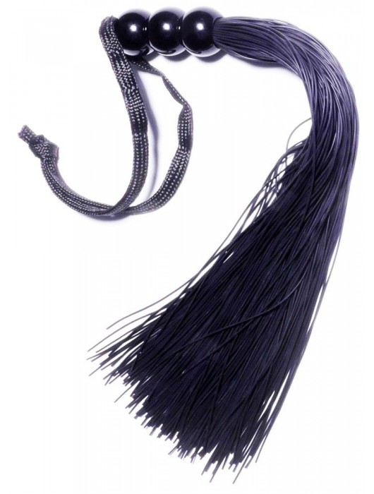 Черная силиконовая плетка - 25,4 см. - Boys of Toys - купить с доставкой в Дзержинске