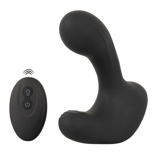Черная анальная вибропробка с функцией расширения RC Butt Plug with 3 functions - Orion - в Дзержинске купить с доставкой