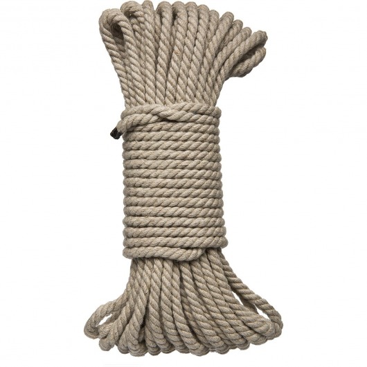 Бондажная пеньковая верёвка Kink Bind   Tie Hemp Bondage Rope 50 Ft - 15 м. - Doc Johnson - купить с доставкой в Дзержинске