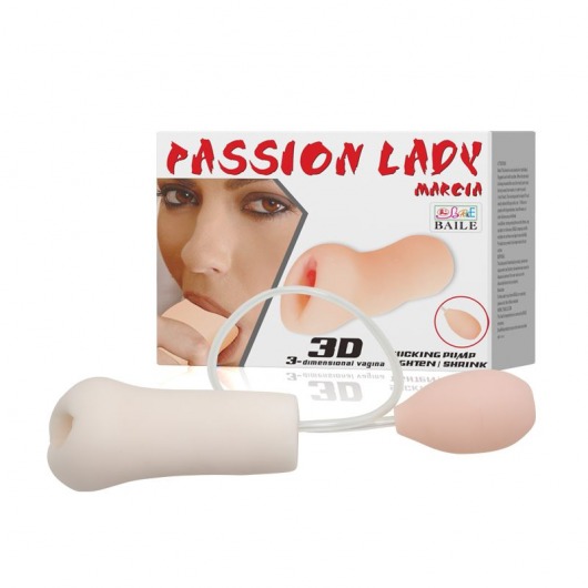Мастурбатор Passion Lady Marcia с грушей для имитации посасывания - Baile - в Дзержинске купить с доставкой