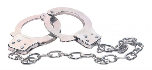 Наручники из металла с длинной цепочкой CHROME HANDCUFFS METAL HANDCUFFS W. KEY - NMC - купить с доставкой в Дзержинске