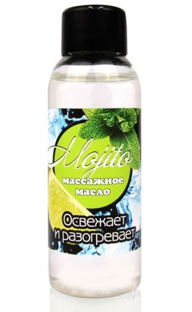 Массажное масло для тела Mojito с ароматом лайма - 50 мл. - Биоритм - купить с доставкой в Дзержинске