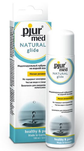 Нейтральный лубрикант на водной основе pjur MED Natural glide - 100 мл. - Pjur - купить с доставкой в Дзержинске