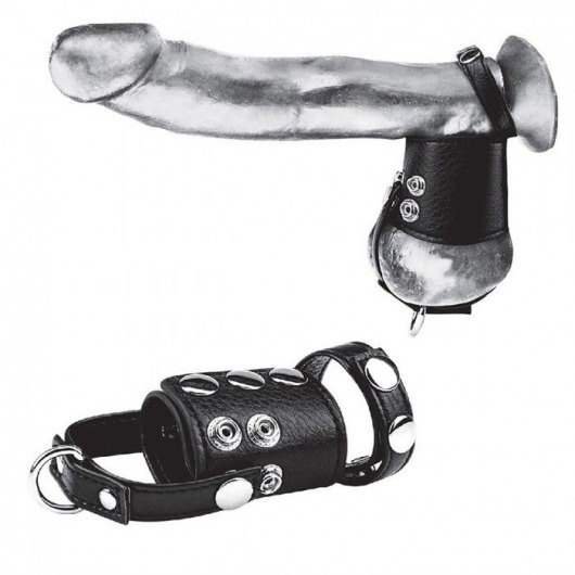 Кольцо на член и мошонку Cock Ring With 2  Ball Stretcher And Optional Weight Ring - BlueLine - в Дзержинске купить с доставкой