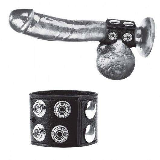 Ремень на член и мошонку 1.5  Cock Ring With Ball Strap - BlueLine - купить с доставкой в Дзержинске