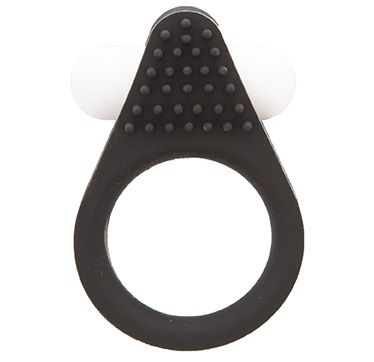 Чёрное эрекционное кольцо LIT-UP SILICONE STIMU RING 1 BLACK - Dream Toys - в Дзержинске купить с доставкой