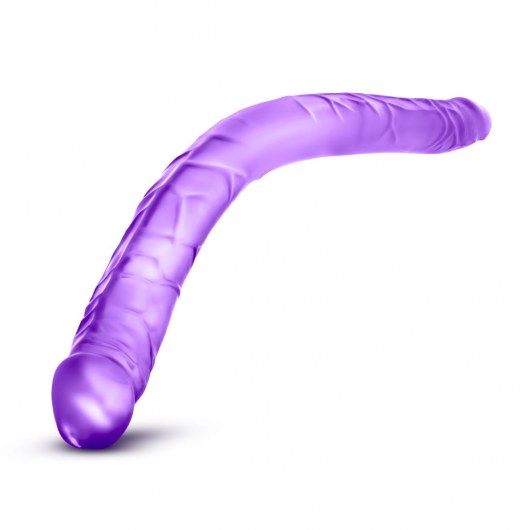 Фиолетовый двусторонний фаллоимитатор B Yours 16  Double Dildo - 40,6 см. - Blush Novelties