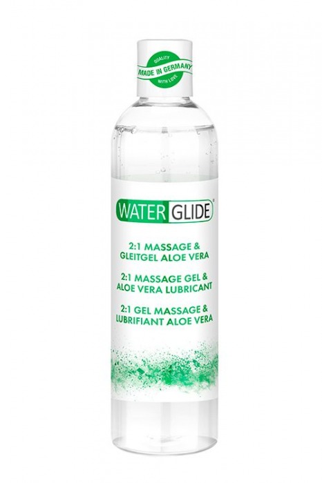 Гель-смазка 2-в-1 MASSAGE   LUBRICANT ALOE VERA - 300 мл. - Waterglide - купить с доставкой в Дзержинске