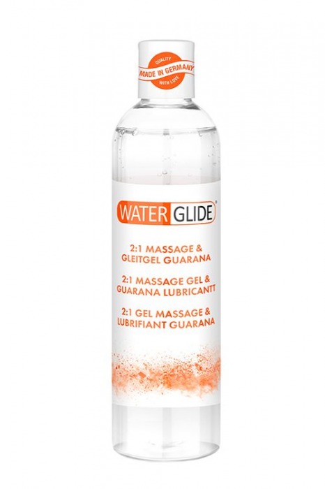 Гель-смазка 2-в-1 MASSAGE   LUBRICANT GUARANA - 300 мл. - Waterglide - купить с доставкой в Дзержинске